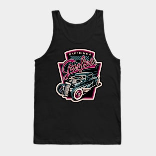 Vintage car caffeine and gasoline Tank Top